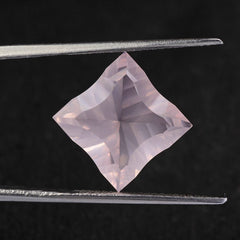 ROSE QUARTZ CONCAVE CUT SQUARE 12MM 6.45 Cts.