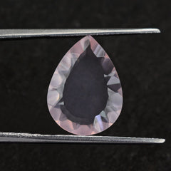 ROSE QUARTZ CONCAVE PEAR FLAT 16X12MM 5.05 Cts.