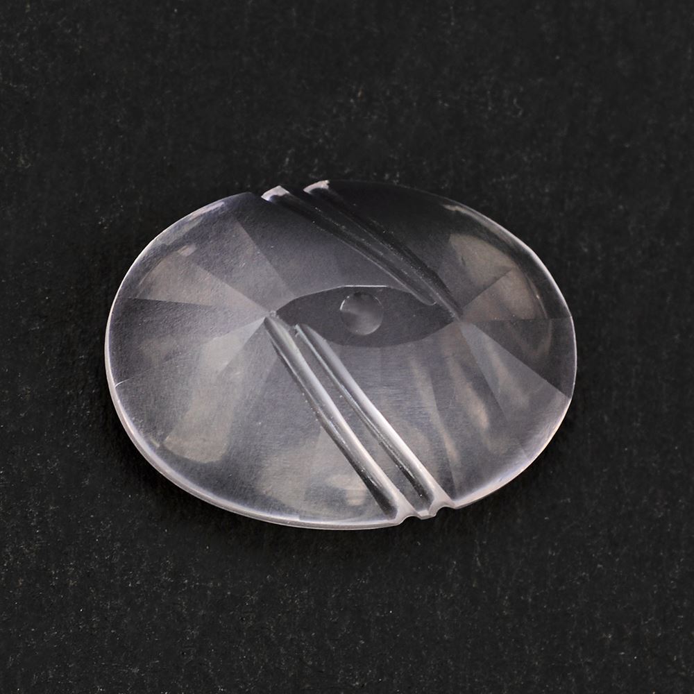 ROSE QUARTZ BUFFTOP EVIL EYE OVAL 20X15MM 15.43 Cts.