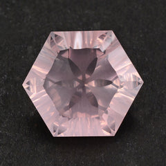 ROSE QUARTZ CONCAVE SPLENDOR CUT HEXAGON 16MM 14.25 Cts.