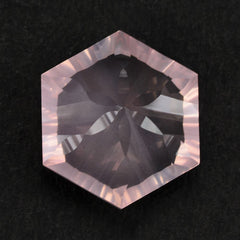 ROSE QUARTZ CONCAVE SPLENDOR CUT HEXAGON 16MM 14.25 Cts.