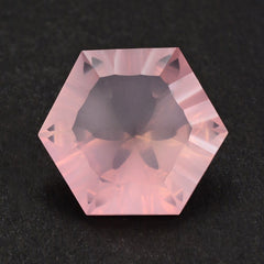 ROSE QUARTZ CONCAVE SPLENDOR CUT HEXAGON 16MM 14.37 Cts.
