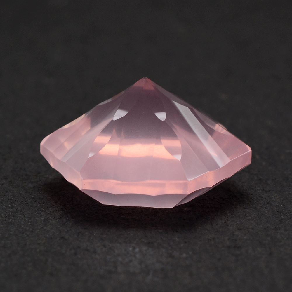 ROSE QUARTZ CONCAVE SPLENDOR CUT HEXAGON 16MM 14.37 Cts.