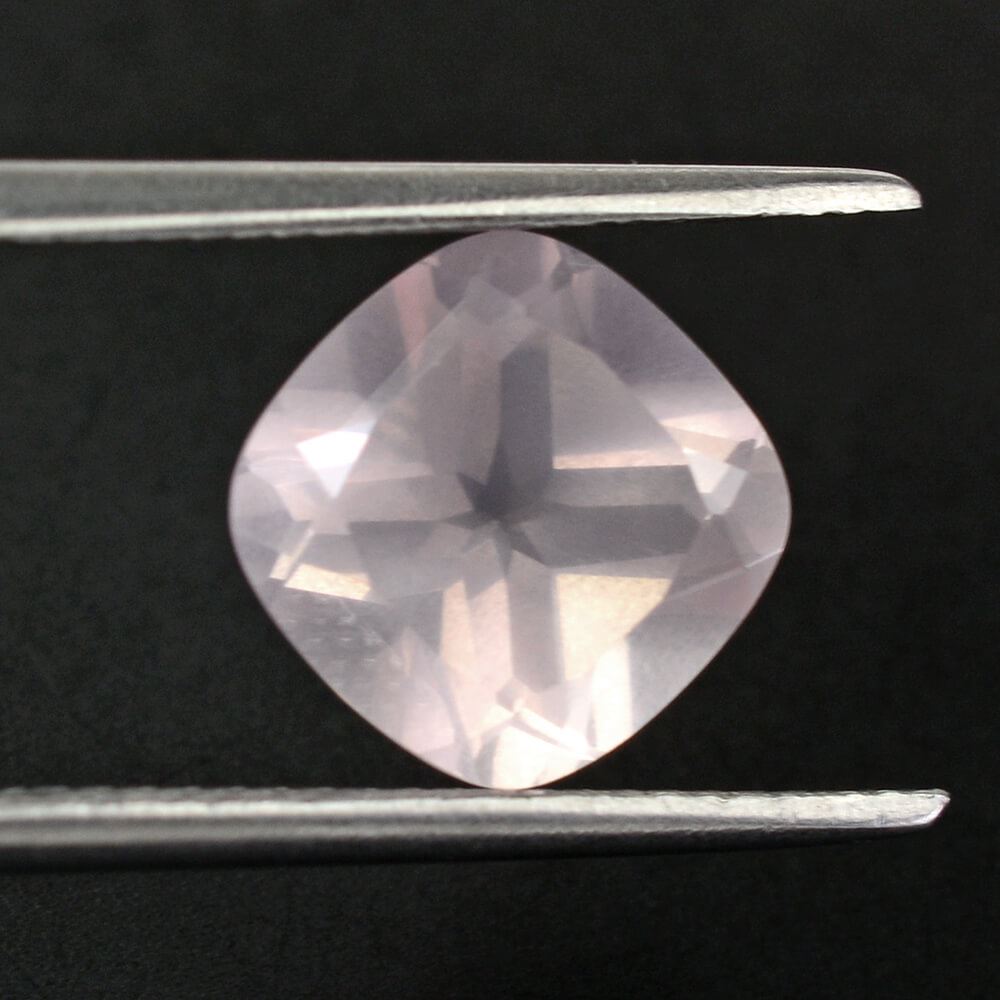 ROSE QUARTZ CUT CUSHION 9MM 3.06 Cts.