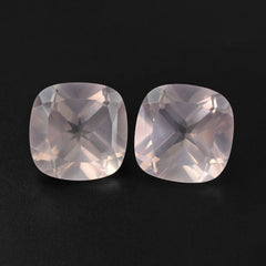 ROSE QUARTZ CUT CUSHION 9MM 3.06 Cts.