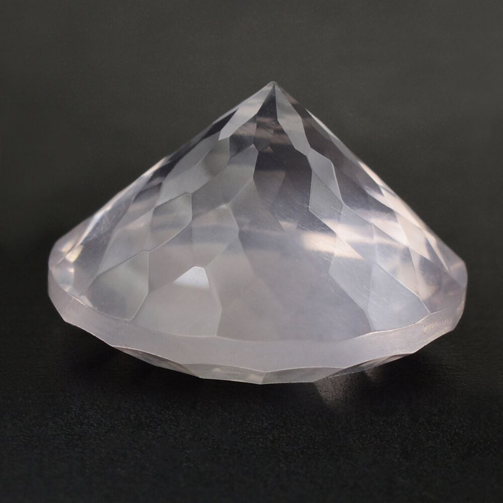 ROSE QUARTZ NIRVANA CUT ROUND (SEMI-MILKY) (NICE COLOR) 14MM 8.83 Cts.