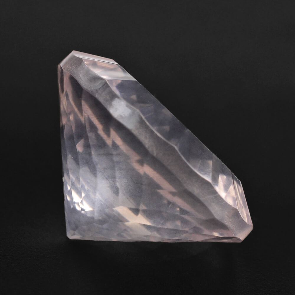 ROSE QUARTZ NIRVANA CUT ROUND (SEMI-MILKY) (NICE COLOR) 14MM 8.83 Cts.