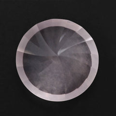 ROSE QUARTZ CHECKER CUT ROUND (SEMI- MILKY) (NICE COLOR) 12MM 5.39 Cts.