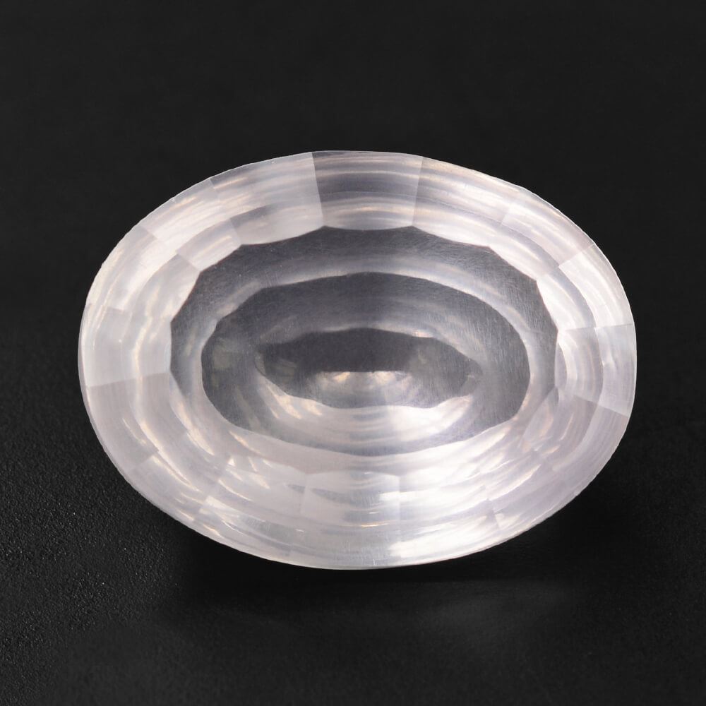 ROSE QUARTZ SWIRL CUT OVAL TRANSPARENT (MEDIUM) 16X12MM 8.20 Cts.