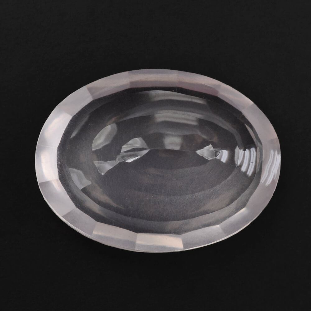 ROSE QUARTZ SWIRL CUT OVAL TRANSPARENT (MEDIUM) 16X12MM 8.20 Cts.