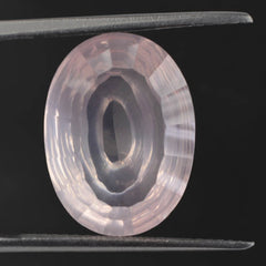 ROSE QUARTZ SWIRL CUT OVAL TRANSPARENT (MEDIUM) 16X12MM 8.20 Cts.
