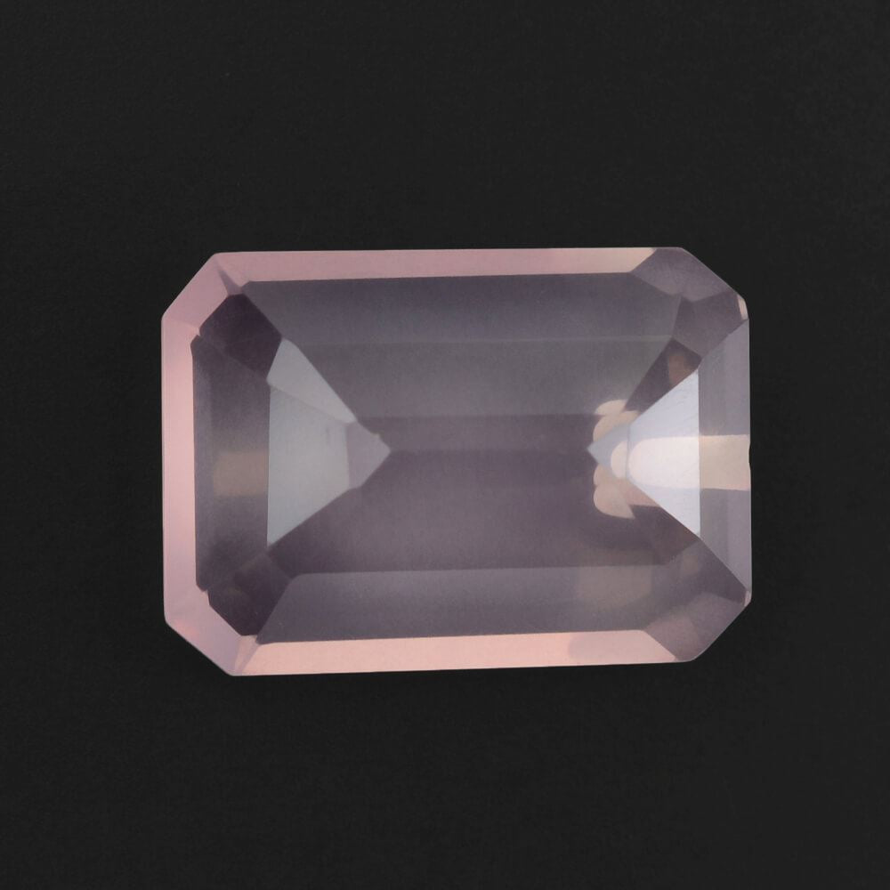 ROSE QUARTZ CUT OCTAGON (HALF DRILL) TRANSPARENT (NICE) 14X10MM 6.10 Cts.