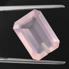 ROSE QUARTZ CUT OCTAGON (HALF DRILL) TRANSPARENT (NICE) 14X10MM 6.10 Cts.