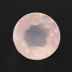 ROSE QUARTZ IRREGULAR CUT ROUND CAB (SEMI-MILKY) (NICE COLOR) 9MM 2.68 Cts.