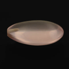 ROSE QUARTZ LENTIL PEAR TRANSPARENT NICE (HALF DRILL) 16X12MM 7.23 Cts.