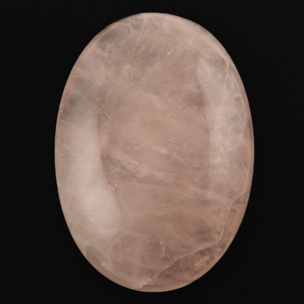 ROSE QUARTZ OVAL CAB (MILKY) 40X28MM 75.93 Cts.
