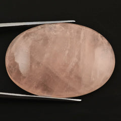 ROSE QUARTZ OVAL CAB (MILKY) 40X28MM 75.93 Cts.