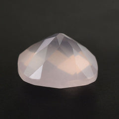 ROSE QUARTZ CHECKER CUT CUSHION (MILKY) 9MM 2.69 Cts.