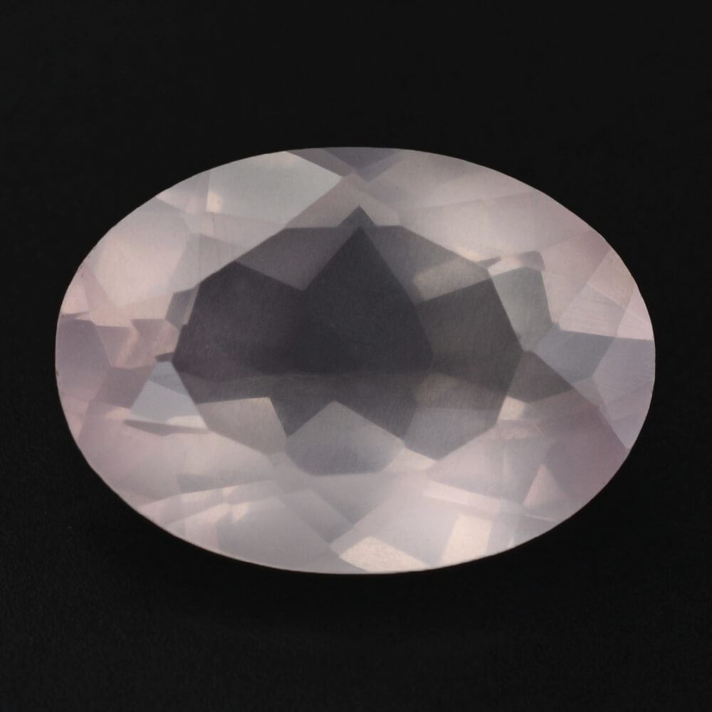 ROSE QUARTZ CUT OVAL TRANSPARENT (MEDIUM) 14X10MM 4.98 Cts.