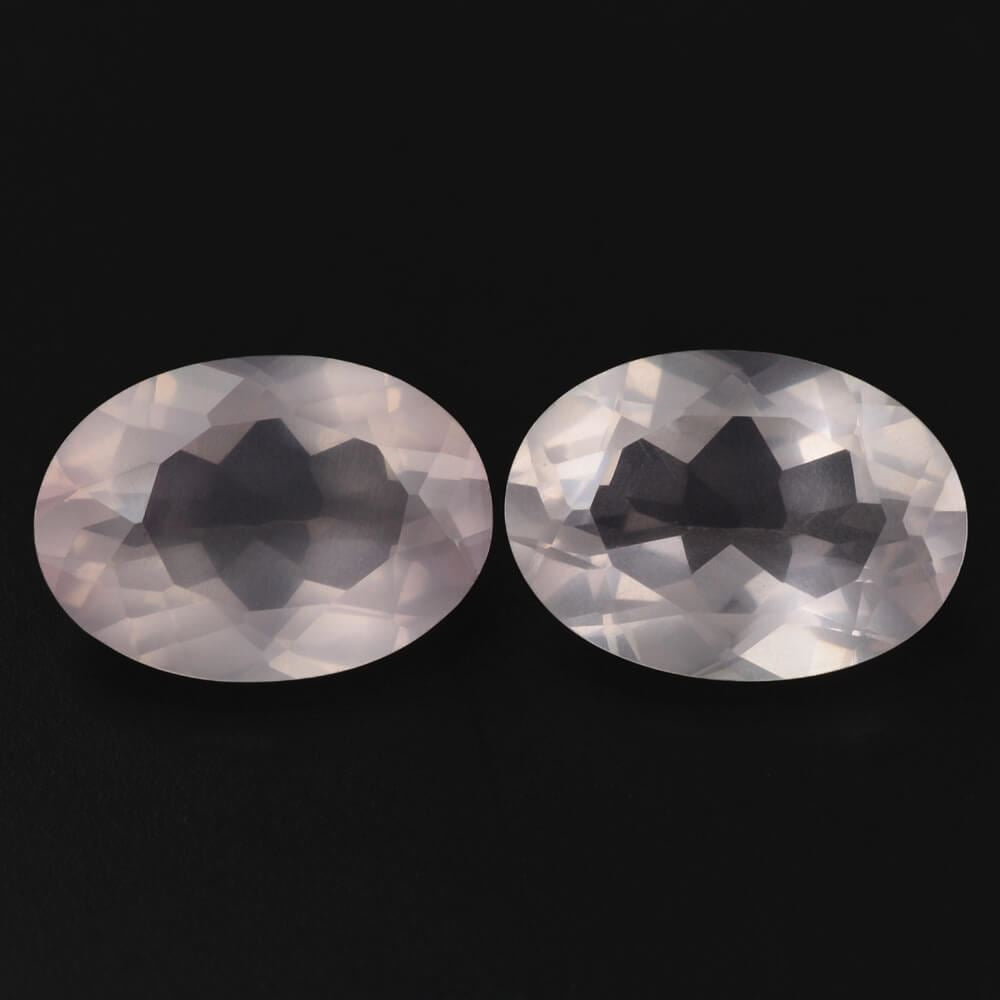 ROSE QUARTZ CUT OVAL TRANSPARENT (MEDIUM) 14X10MM 4.98 Cts.