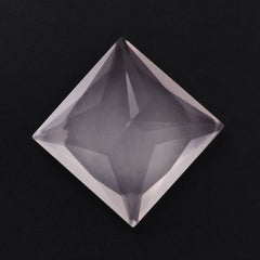 ROSE QUARTZ PRINCESS CUT SQUARE (SEMI-MILKY) (NICE COLOR) 10MM 4.35 Cts.