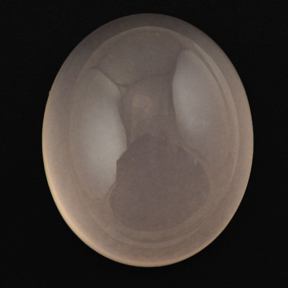 ROSE QUARTZ OVAL CAB (SEMI-MILKY) (NICE COLOR) 18X15MM 16.29 Cts.