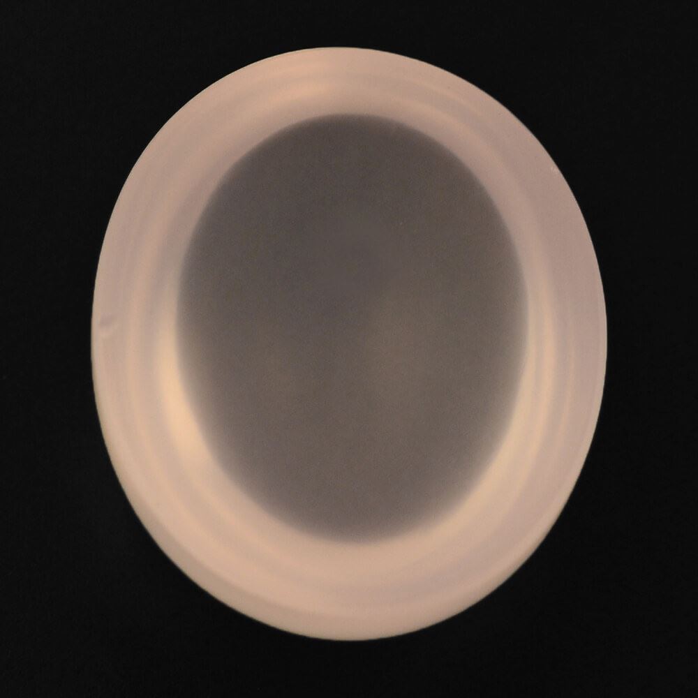 ROSE QUARTZ OVAL CAB (SEMI-MILKY) (NICE COLOR) 18X15MM 16.29 Cts.