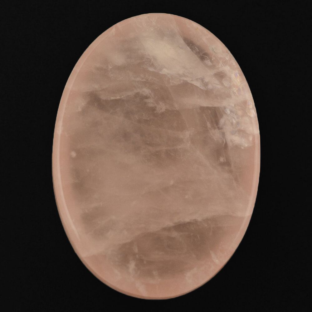 ROSE QUARTZ OVAL CAB (MILKY) 28X20MM 37.15 Cts.