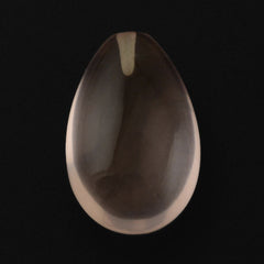 ROSE QUARTZ LENTIL PEAR (HALF DRILL) TRANSPARENT (MEDIUM) 14X9MM 5.81 Cts.