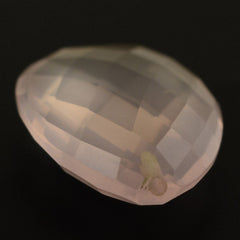 ROSE QUARTZ BRIOLETTE PEAR TRANSPARENT NICE (HALF DRILL) 20X15MM 12.27 Cts.