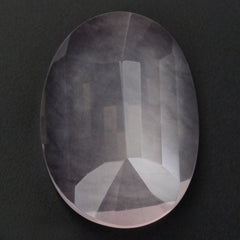 ROSE QUARTZ STEP CUT OVAL TRANSPARENT NICE 18X13MM 8.59 Cts.