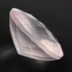 ROSE QUARTZ CHECKER CUT ROUND (SEMI-MILKY) (NICE COLOR) 15MM 10.03 Cts.
