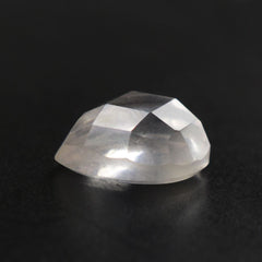 ROSE QUARTZ CHECKER PEAR CAB TRANSPARENT (MEDIUM) 8X6MM 1.18 Cts.