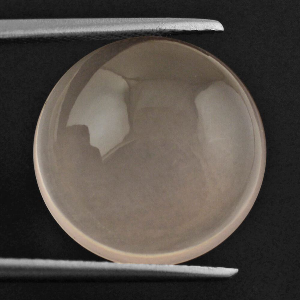 ROSE QUARTZ ROUND CAB TRANSPARENT (MEDIUM) 15.50MM 10.03 Cts.