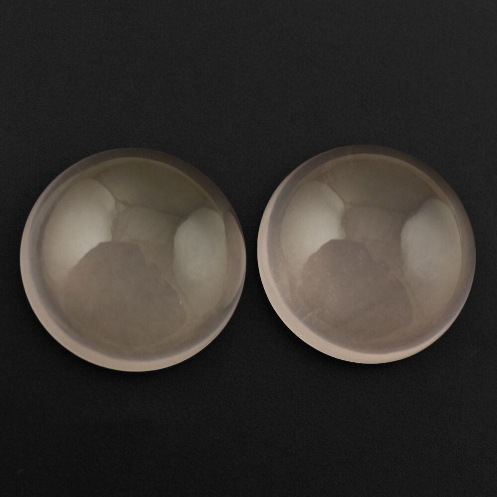 ROSE QUARTZ ROUND CAB TRANSPARENT (MEDIUM) 15.50MM 10.03 Cts.