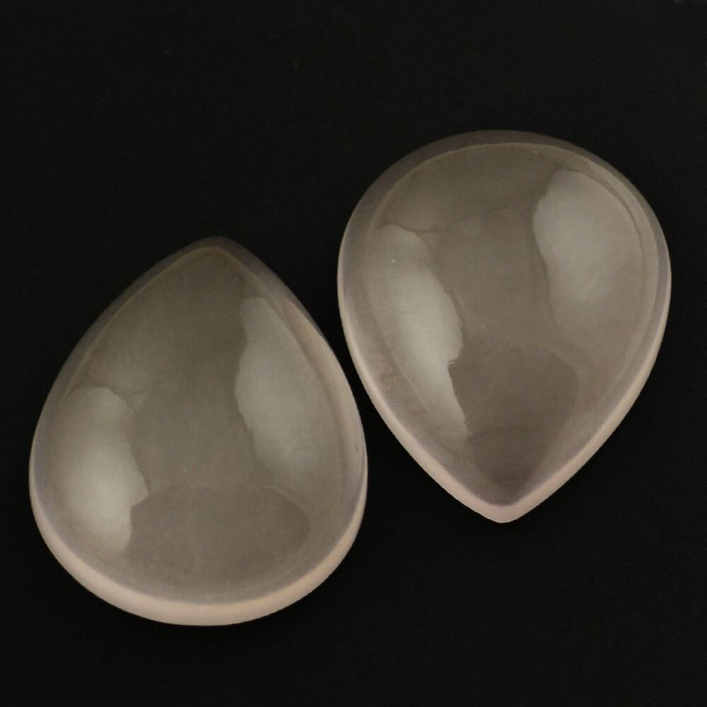 ROSE QUARTZ PEAR CAB (SEMI-MILKY) (NICE COLOR) 18X15MM 11.65 Cts.