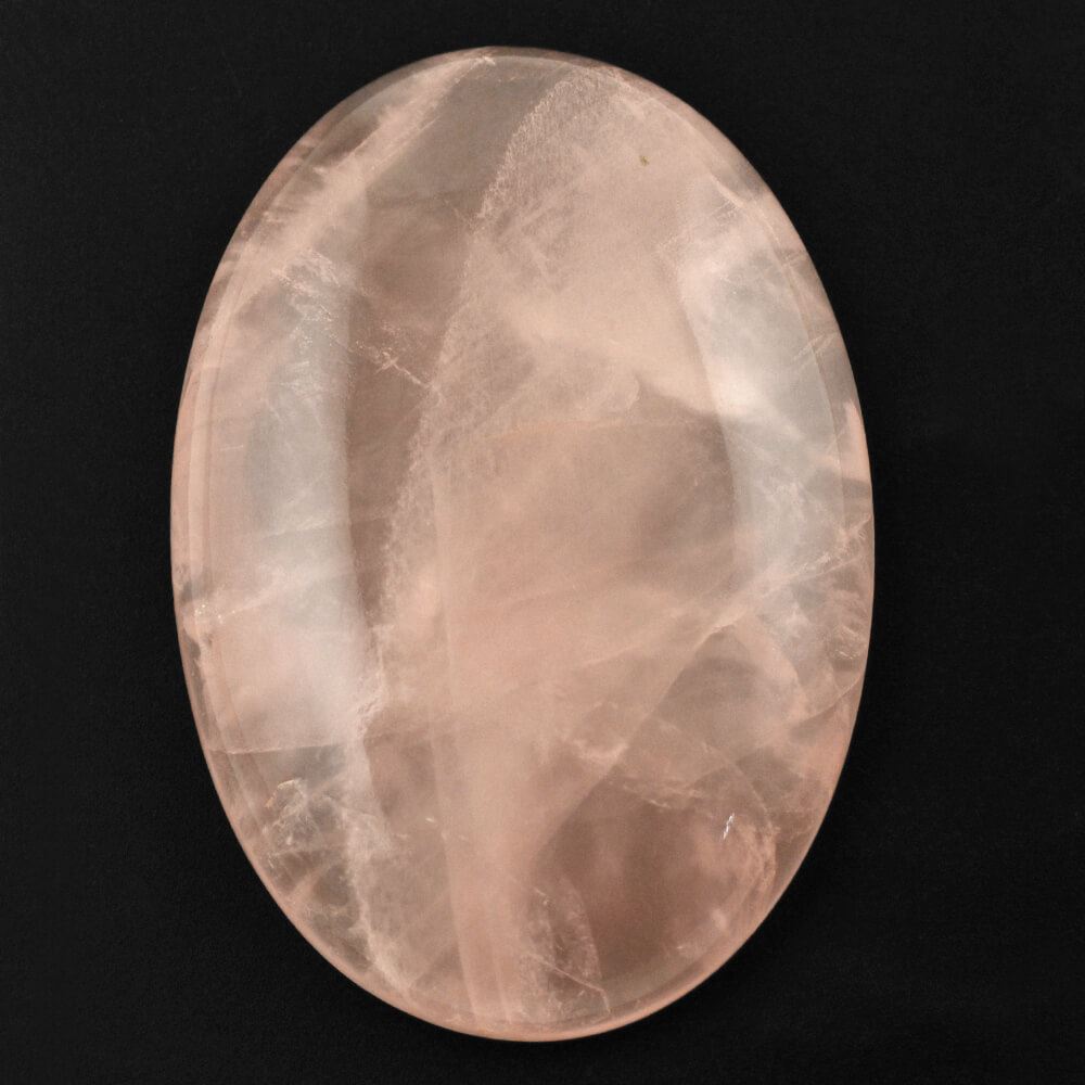 ROSE QUARTZ OVAL CAB (MILKY) 40X28MM 76.64 Cts.