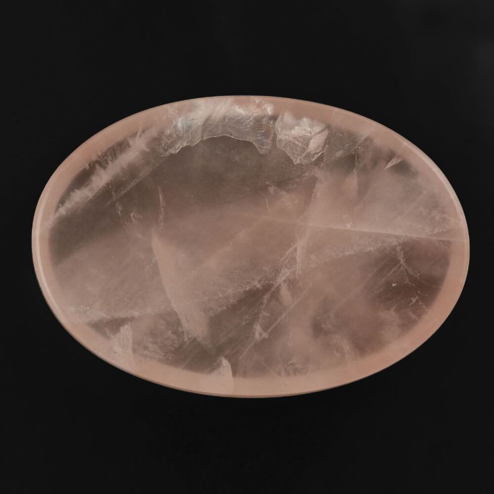 ROSE QUARTZ OVAL CAB (MILKY) 40X28MM 76.64 Cts.