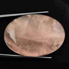 ROSE QUARTZ OVAL CAB (MILKY) 40X28MM 76.64 Cts.