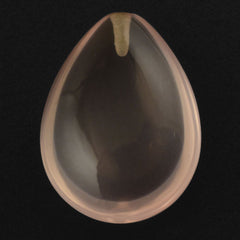 ROSE QUARTZ LENTIL PEAR (HALF DRILL) TRANSPARENT NICE 16X12MM 7.07 Cts.