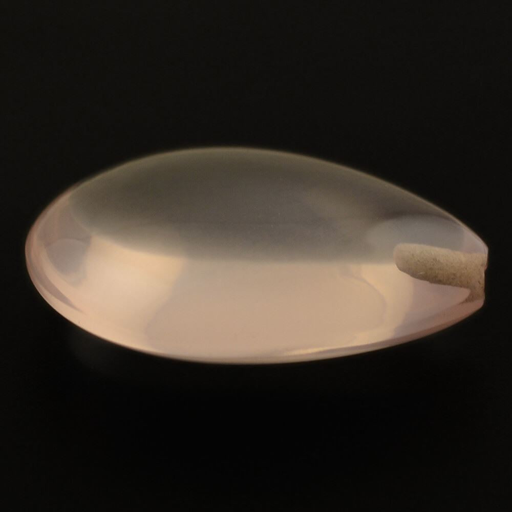 ROSE QUARTZ LENTIL PEAR (HALF DRILL) TRANSPARENT NICE 16X12MM 7.07 Cts.