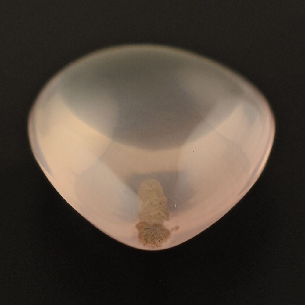 ROSE QUARTZ LENTIL PEAR (HALF DRILL) TRANSPARENT NICE 16X12MM 7.07 Cts.