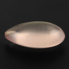 ROSE QUARTZ LENTIL PEAR (HALF DRILL) TRANSPARENT NICE 20X15MM 12.79 Cts.