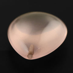 ROSE QUARTZ LENTIL PEAR (HALF DRILL) TRANSPARENT NICE 20X15MM 12.79 Cts.
