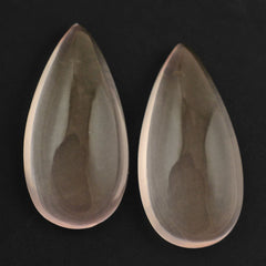 ROSE QUARTZ PEAR CAB TRANSPARENT (NICE) 14X7MM 2.66 Cts.