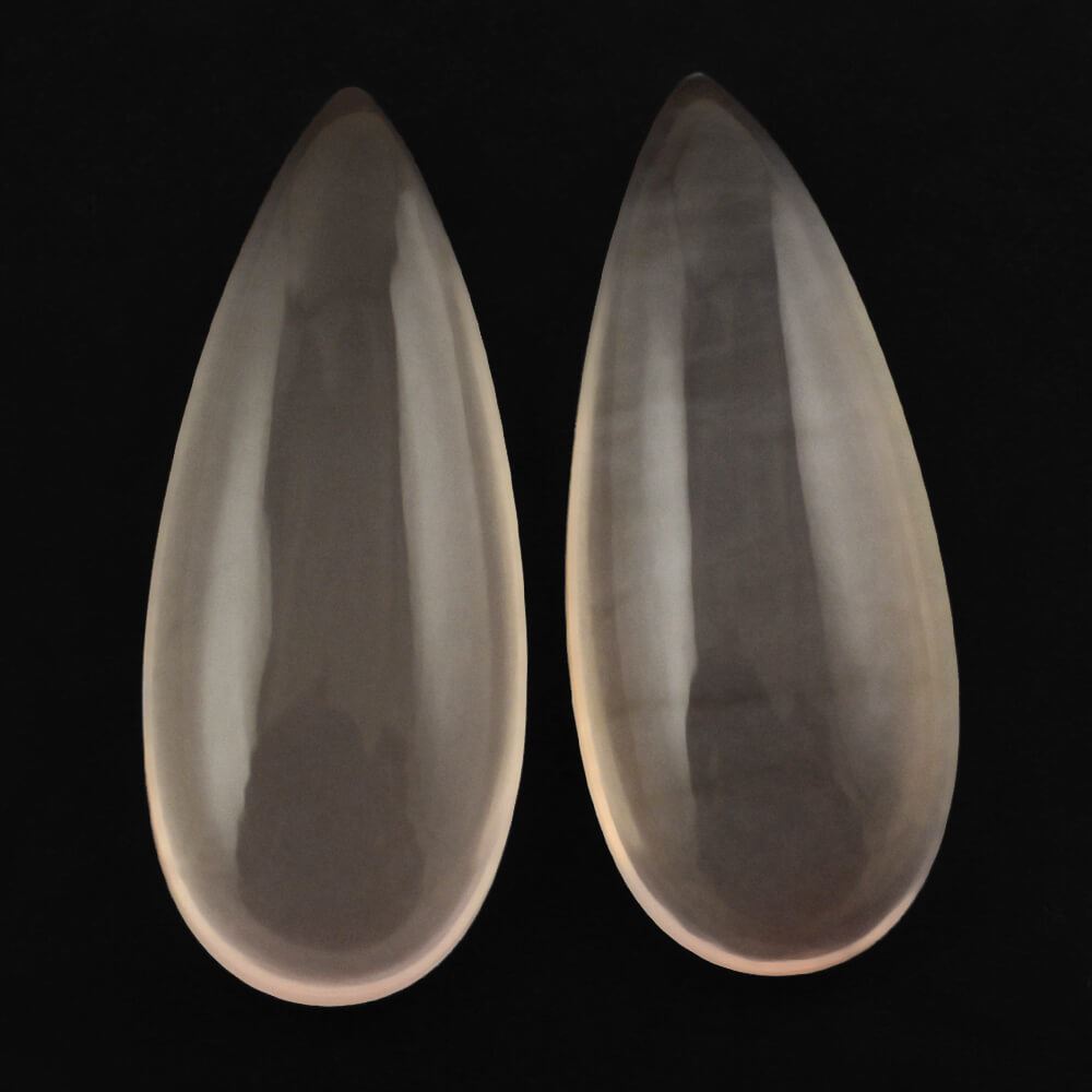 ROSE QUARTZ PEAR CAB (SEMI-MILKY) (NICE COLOR) 20X8MM 5.64 Cts.
