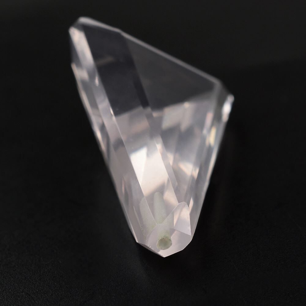 ROSE QUARTZ CUT TRAPEZOID (SEMI-MILKY) (NICE COLOR) 20X15MM 11.72 Cts.