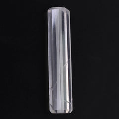 ROSE QUARTZ STEP CUT BARREL (FULL DRILL 1MM) (HI) 34X7MM 17.30 Cts.