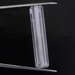 ROSE QUARTZ STEP CUT BARREL (FULL DRILL 1MM) (HI) 34X7MM 17.30 Cts.