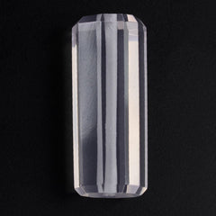 ROSE QUARTZ STEP CUT BARREL (FULL DRILL 1MM) 20X8MM 13.13 Cts.